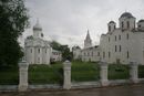 Kirchen auf der Handelsseite in Novgorod